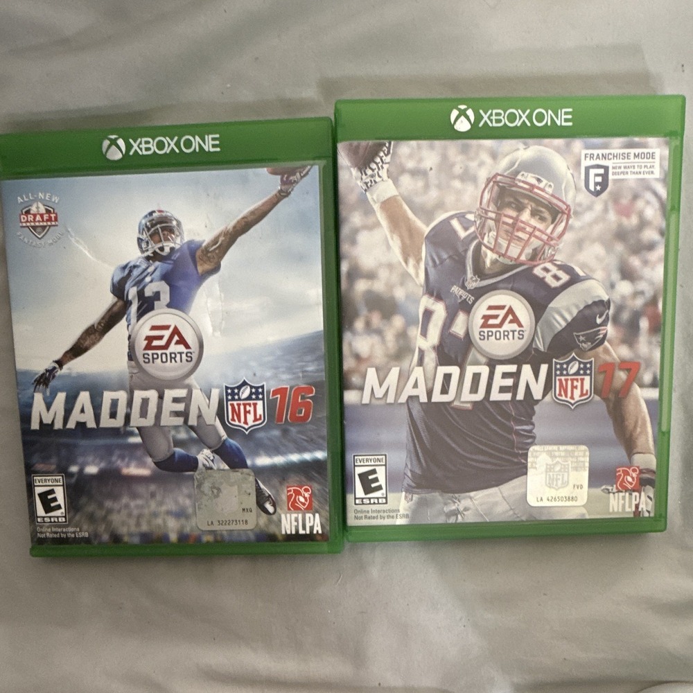 EA‎ Sports Madden NFL 16 + Madden NFL 17 Lot (2 Games) for Xbox One